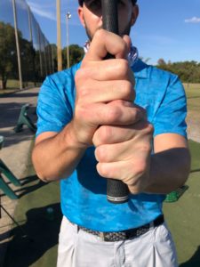 overlapped golf grip