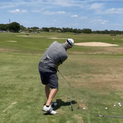 golf spine angle at impact
